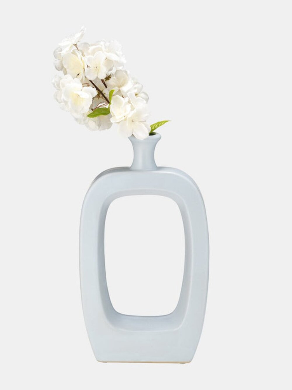 Powder Blue 14" Cutout Vase